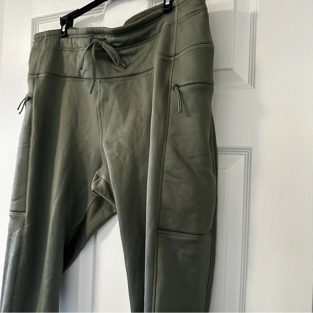 NWT Old Navy Ultracoze Green High rise leggings size XL - Picture 4 of 8